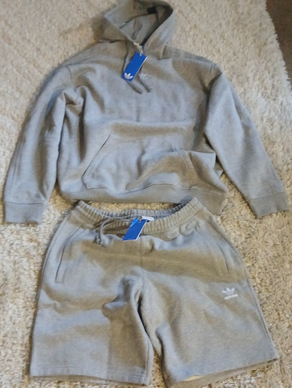 NWT ADIDAS SHORTS &HOODIE